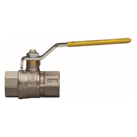 VALVOLA A SFERA PER GAS A PASSAGGIO TOTALE FIL. FF CON LEVA ACCIAIO 1/2&quot DN 15