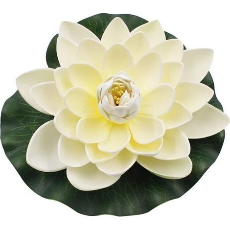 6 pièces Mousse Flottante Artificielle Fleur de Lotus étanche Petite Fleur de Lotus nénuphar pour la Maison Jardin étang décor de Mariage (1/5)