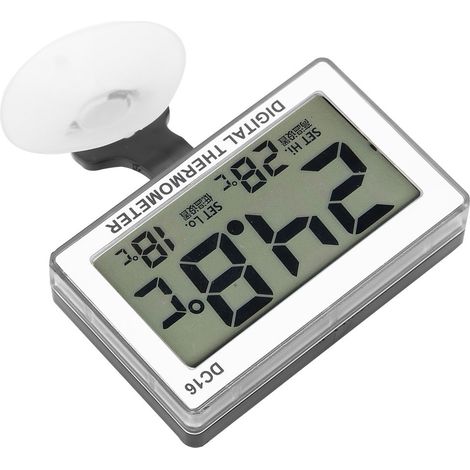 DC16 LCD-Digital-Aquarienthermometer, wasserdichtes Temperaturmessgerät für Aquarien (1/5)