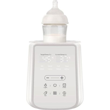 Chauffe-Biberon - Sans Fil - Température Réglable 35-45 °C - Écran LCD - Minuterie - Veilleuse - Étanche - Portable - Pour Voyage - 1 Pièce (1/5)