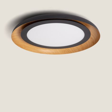 Plafón de Techo LED 30W Acero Garter Negro Mate