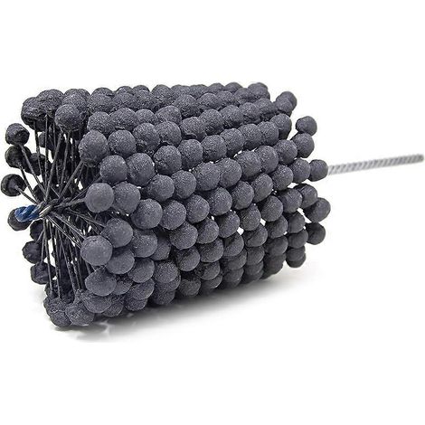 Brosse de meulage compatible pour corps de soupape et cylindre, brosse de polissage à bille, brosse d'ébavurage et de meulage des trous de corps de soupape, 105 x 260 mm (1/5)