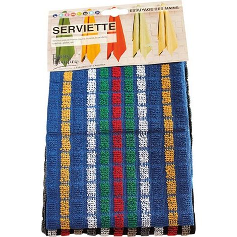 Asciugamani da cucina Mineur 1 Blu 1 Nero - Tissages De Beaulieu