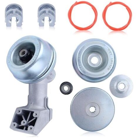 Tête de Boîte D'engrenage Kit pour Stihl Débroussailleuse Tondeuse FS120 FS130 FS200 FS250 FS90 FS100 FR130 FR220 avec Corde de Paille Boucle en Aluminium 41376400100 41306410300
