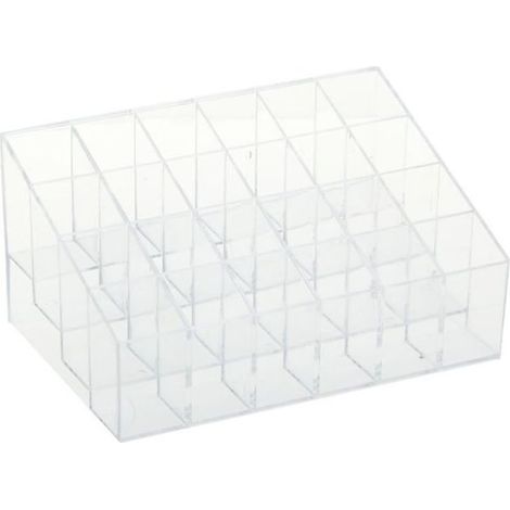 Organisateur Boîte Rangement 24 Cases pour Rouge à Lèvre Brosse Mascara (1/4)
