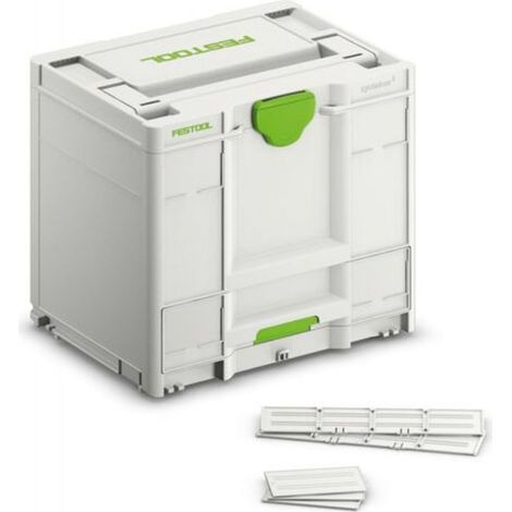 Festool – Malette de rangement Systainer³ Combi M 337 – 2 séparateurs longs et 3 séparateurs courts – Compatible avec casiers box 50x50/50x100 – Pour rangement efficace (1/10)