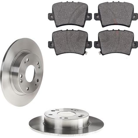 KIT FRENI POSTERIORI compatibile con HONDA CIVIC VIII (FN,FK,FD,FA) - DISCHI + PASTIGLIE OEM: FDB1862 / 17798 /SOSTITUZIONE DIRETTA/BASSA POLVERE/SILENZIOSO (1/5)
