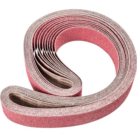 PFERD TOOLS Keramikkorn Schleifband BA 75x2500mm CO24 höchster Abtrag auf Stahl mit Bandschleifer 10 Stk (1/4)