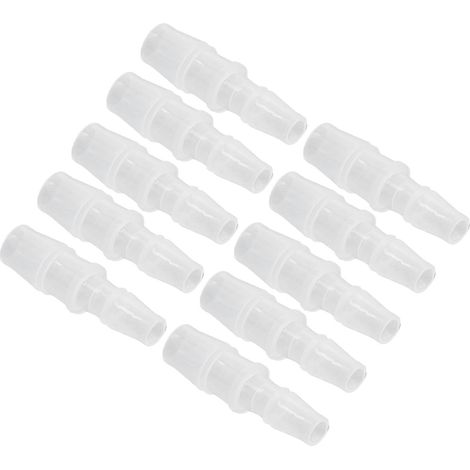 10 PP-Schlauchreduzierstücke, Adapter für Aquarium-Luftpumpen für Silikonschläuche Ø7,9–11,1 mm, wasserdichte Verbindung, 10er-Packung (1/5)
