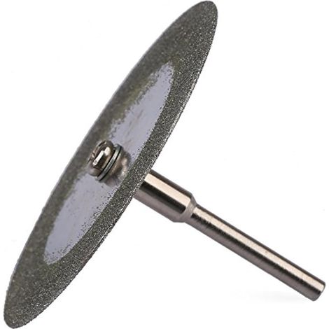 5 pièces 60 mm de disques de coupe en acier au carbone 60 mm Mini lame de scie diamantée avec raccord de 3 mm pour forets adapté aux outils rotatifs