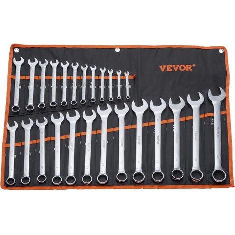 Jeu de Clés Mixtes 25PCs - Clés à Fourche Métrique 6-32 mm (1/5)