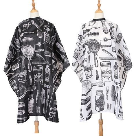Cape À Couper Les Cheveux - Imperméable - 140 X 150 Cm - Pour Salon Professionnel Et Usage Domestique - Par 2