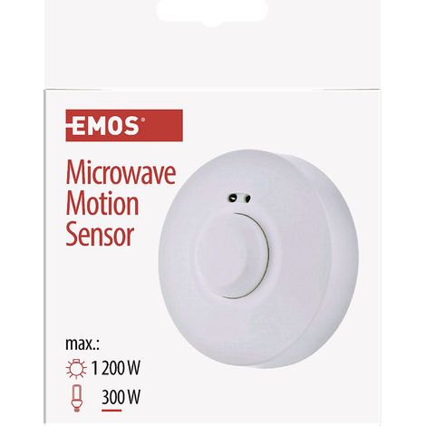 Emos Sensore Rilevatore di movimento MW IP20, 1 pezzi, bianco, G1180 (1/5)