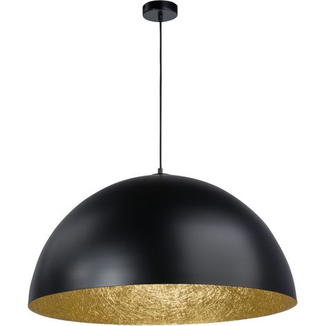 Lampada a sospensione Sfera nero oro Ø50 E27 Sigma (1/2)