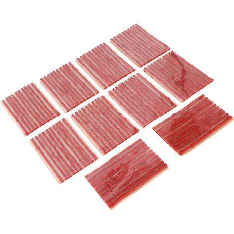 100 Stück 100x3mm Reifenreparaturstopfen, schlauchlose Reifendichtungsstreifen aus Gummi zur Pannenhilfe für Auto und Motorrad