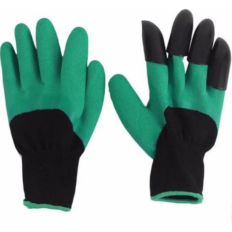 Pair of gardening gloves with claw-like fingertips, protective work gloves for planting, digging, weeding, sowing, PokingGloves 4 (1/5)