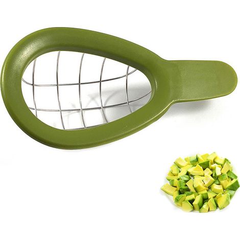 Avocadoschneider aus Edelstahl, Werkzeug zum Schneiden und Trennen von Früchten, manuelles Küchengerät (1/5)