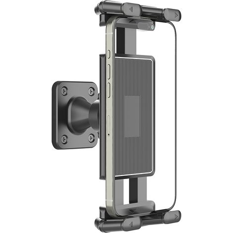 Soporte ajustable de 4,7 a 15 pulgadas para teléfono y tableta, de aleación de aluminio, para reposacabezas de coche (1/5)