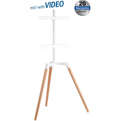 myWall HT 21 W L soporte para TV 165,1 cm (65") Blanco, Madera
