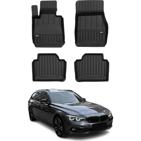 Tapis de Sol Compatible avec BMW Serie 3 F31 2011-2019 TPE Noir (1/5)