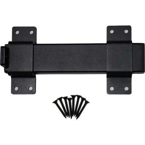 Verrou de portail avec trou de cadenas, loquet de porte réglable robuste pour clôture, portail, cour, porte de grange, chalets, garages (1/5)