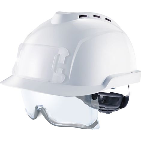 Casque de protection V-Gard® 930 ventilé avec porte-badge - blanc - MSA