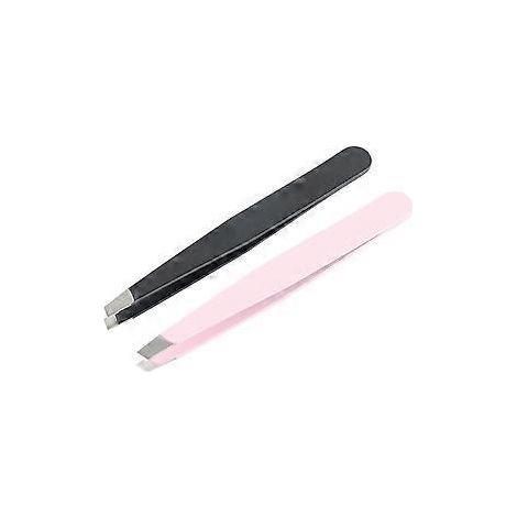 2er-Set Augenbrauenpinzetten aus Edelstahl für Make-up und Haarentfernung