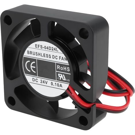 Ventilateur Axial de Refroidissement pour Imprimante 3D EFS-04D24L Compatible avec Creality Ender-3 Ender-3 V2 Ender-5 CR-10 40 X 40 X 10 Mm (1/5)