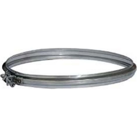 10PZ FASCETTE BLOCCAGGIO ACCIAIO INOX AISI 304 MONOPARETE SPESSORE MM.0,5 - ø mm