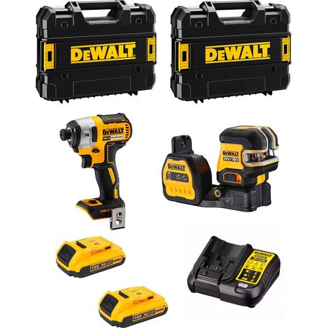 DeWALT Kit MTPROF02 (DCF887 + DCE088NG18 + 2 x 2,0 Ah + DCB107 + 2 x TSTAK II) (1/5)