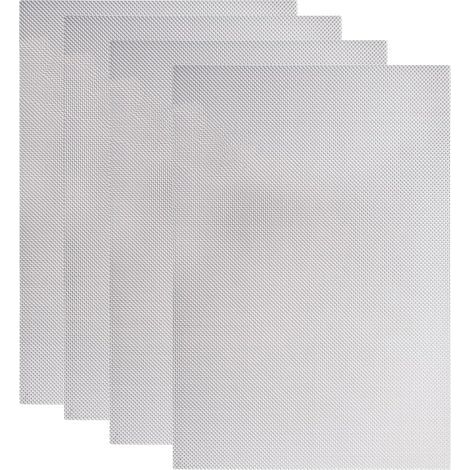 4-teiliges Metallgewebe, Edelstahl 304, 20 Maschen, 30 x 21 cm, für Garten, Haus und Fenster (1/5)