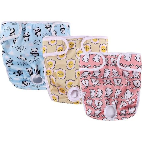 couches - Pour chienne - Incontinence - Culottes de protection - Taille S (1/5)