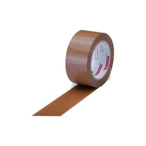 Klebeband monta 124 Breite stark 50mm Länge 66m 65µ PVC braun leise MONTA (1/2)