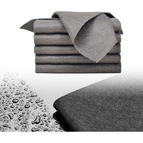 Chiffon de nettoyage, chiffon de nettoyage de vitres extra épais et absorbant, chiffon de nettoyage en microfibre réutilisable, non pelucheux, pour le nettoyage des articles ménagers, etc. (1/5)