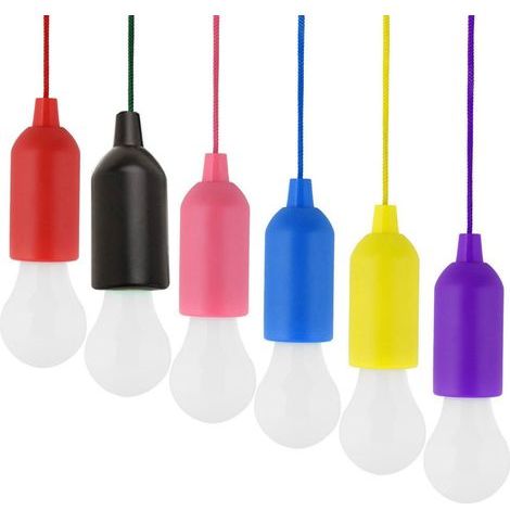 Batteriebetriebene LED-Lichterkette (5 Stück, zufällige Farben) – Tragbare Hängelampe für Hochzeiten, Camping und Partydekorationen (1/3)