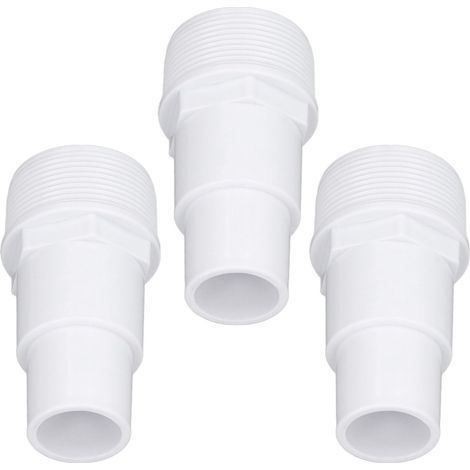 Set mit 3 flexiblen Adaptern für G1-1/2 Außengewinde-Schläuche, Ersatzteile für oberirdische Poolpumpen, Filter und Skimmer. (1/5)