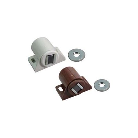 CRICCHETTO MAGNETICO K6 TONDO- - mm,30x30x19, in plastica bianco - 100 pezzi