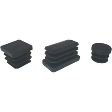 BL PUNTALE ALETTATO TONDO 20 MM NERO 10 PZ