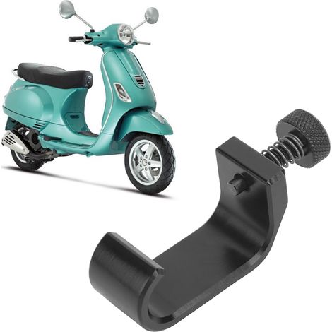 Gepäckträgerhaken für Motorrad hinten, passend für Vespa GTS 250 300, Schwarz (1/5)