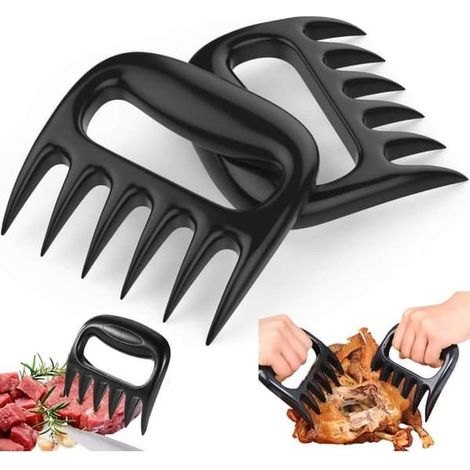Outils de barbecue - ZVVN - Lot de 2 griffes pour effilocher le porc - Résistantes à la chaleur - Antidérapantes - Compatibles lave-vaisselle (1/5)