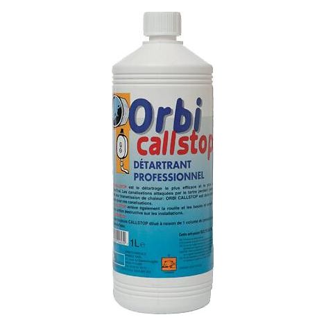 SFA – Détartrant pour eau chaude sanitaire CALLSTOP – Bidon 1 litre – Élimine le tartre des appareils de production d'eau chaude (1/2)