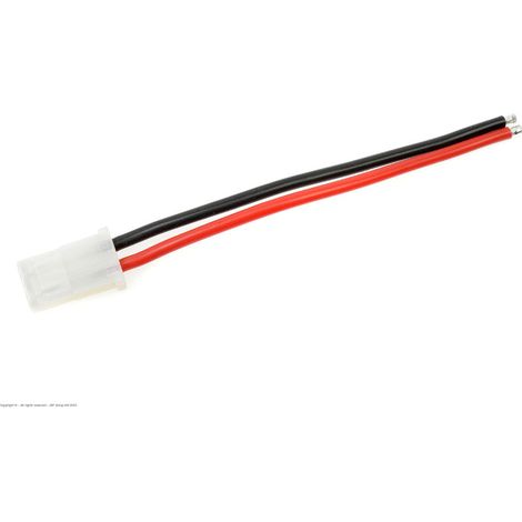 Revtec - Connector w/ Lead - AMP - Gold Plated - Male Plug - 16AWG Silicone Wire - 10cm - 1 pc