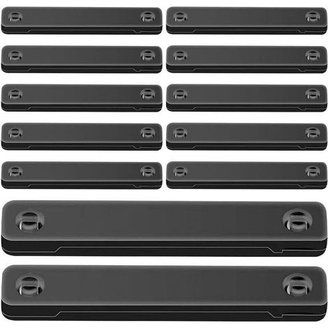 Aimants pour écrans, lot de 12 clips magnétiques autocollants - Accessoires pour portes, meubles, placards, entrée, chambre, salon, bureau, terrasse (1/4)
