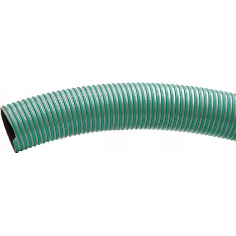 Tubo flessibile in PVC per aspirazione e pressione, diametro 139x127 mm, a spirale, spessore parete 6 mm, spruzzatore x1 m