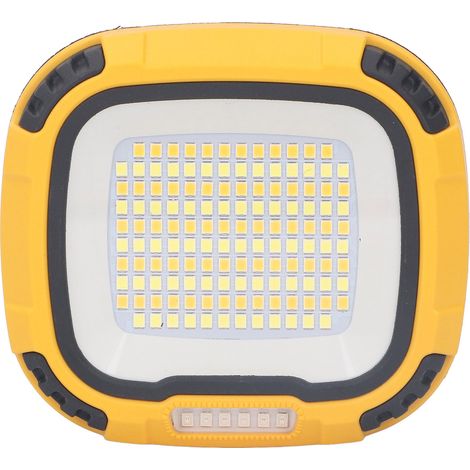 Lampe de travail LED portable rechargeable USB, projecteur extérieur étanche IP44 avec batterie externe, pour randonnée, bricolage, réparation auto et atelier. (1/5)