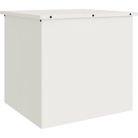 Boîte de Rangement Extérieure Blanc 55 x 50,5 x 50 cm Acier