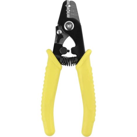 Pince à dénuder les fibres optiques à trois trous avec poignée en PVC pour dénuder les fibres, 15,2 cm de long (1/4)