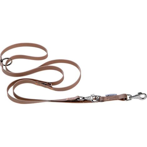 Ferplast EVOLUTION GA Laisse en polyester et PVC pour le dressage des chiens. Différentes couleurs et tailles.. Variante GA25/200 - Misure: 25 mm x L 200 cm - Taupe