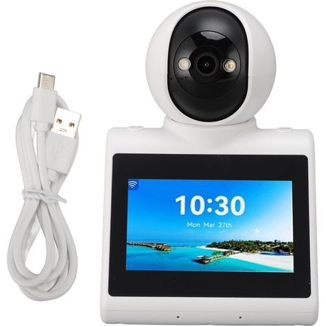 Smart video calling camera with HD screen, one-click two-way calling, 2K indoor security (1/5)