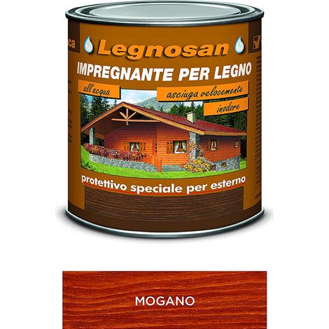 Impregnante all'Acqua per Legno Esterno Legnosan 2,5 Lt VELECA - Mogano (1/4)